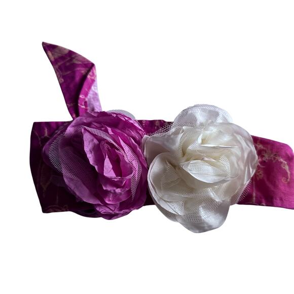 Giggle Moon Adjustable Floral Hair Tie Wrap - Youth - Picture 1 of 5